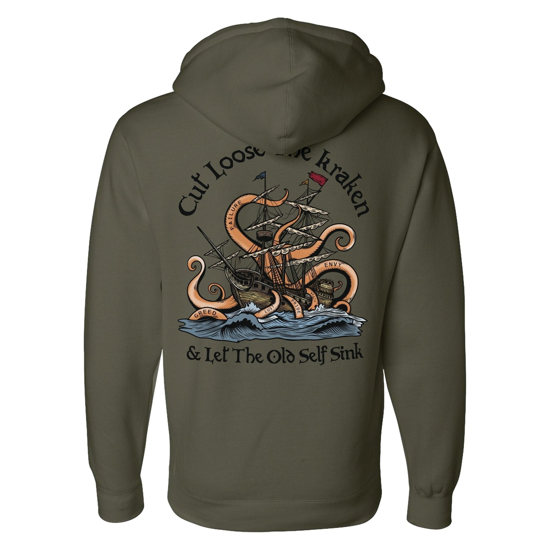 Cut Loose The Kraken Hoodie - Small - Hoodie