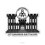 D Co 8th BEB 2ABCT Sticker - 3.75" - Private Sticker