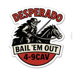 D FSC 4 - 9 Cav Sticker - 3.75" - Private Sticker
