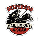 D FSC 4 - 9 Cav Sticker - 3.75" - Private Sticker