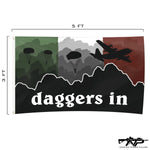 Daggers In Flag - 3' x 5' - Flag