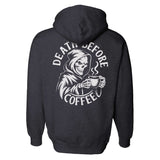 Death Before Coffee Hoodie - Small - Hoodie