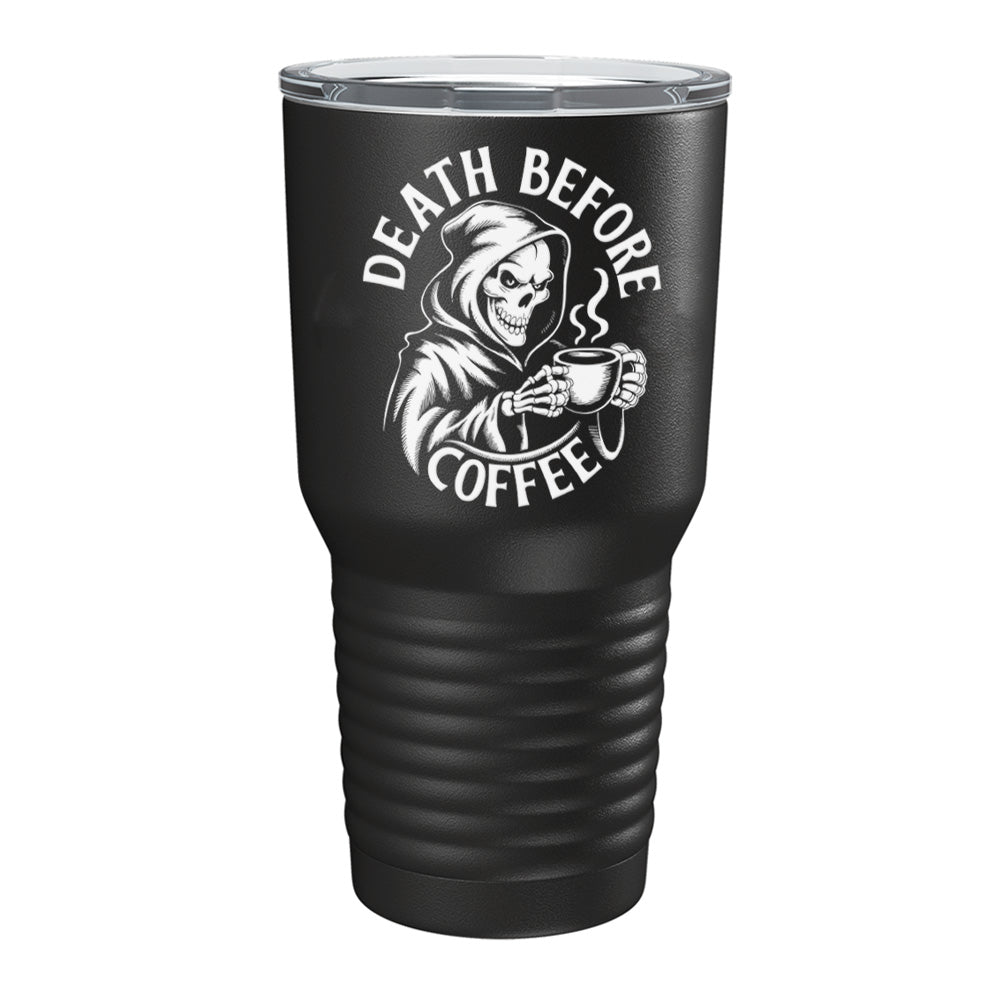 Death Before Coffee UV Tumbler - 30oz - Tumbler