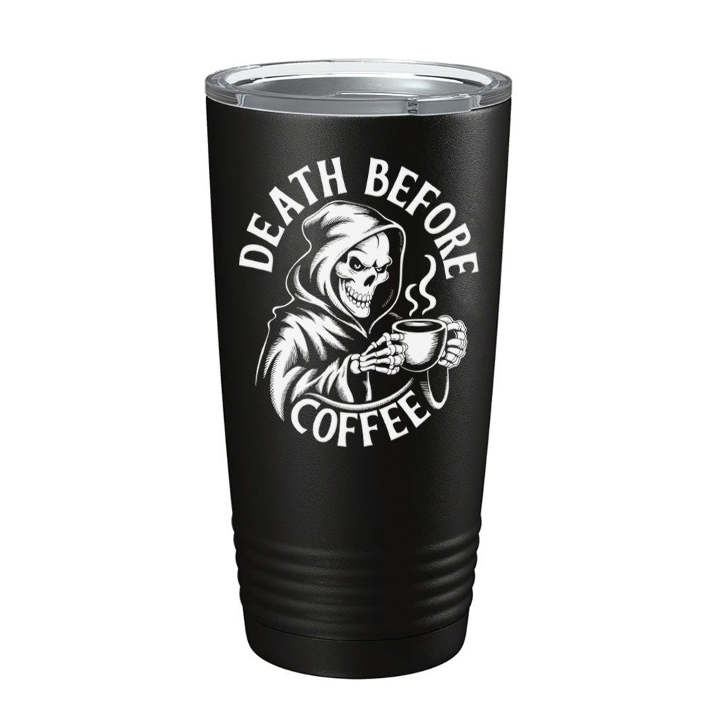 Death Before Coffee UV Tumbler - 20oz - Tumbler