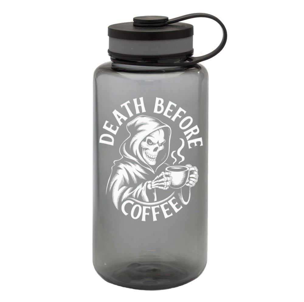 Death Before Coffee UV Water Bottle - 38oz - Water Bottle