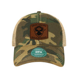 Death Dealers 1 - 67 Leather Patch Dad Hat - OSFA - Private Headwear