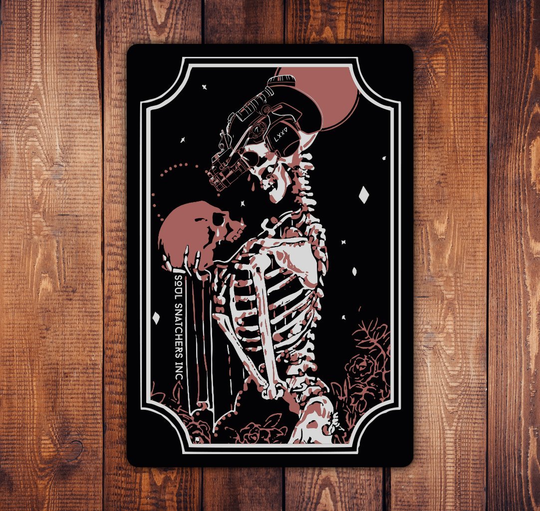 Death Weeps Sticker - 4" x 2.6" - Sticker