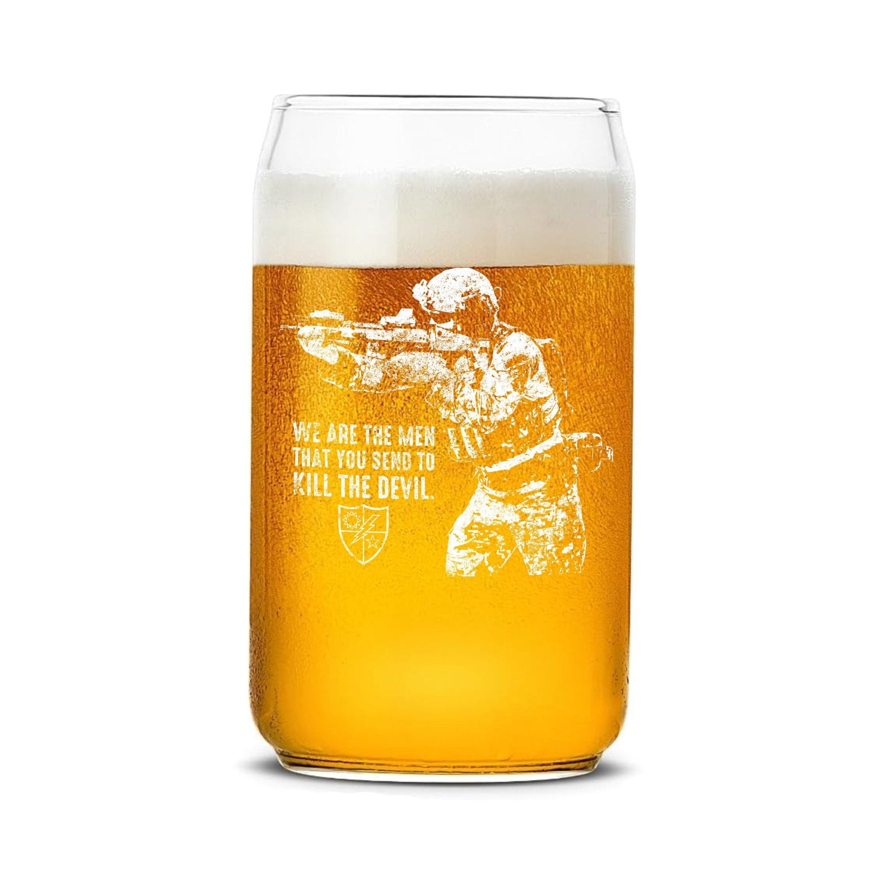 Devil Men Beer Can Glass Set - 16oz - Glassware