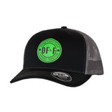 DF&F Leather SnapBack - Green Leather - Headwear