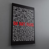 Do Not Fear Verses Canvas - Stretched Canvas - Canvas