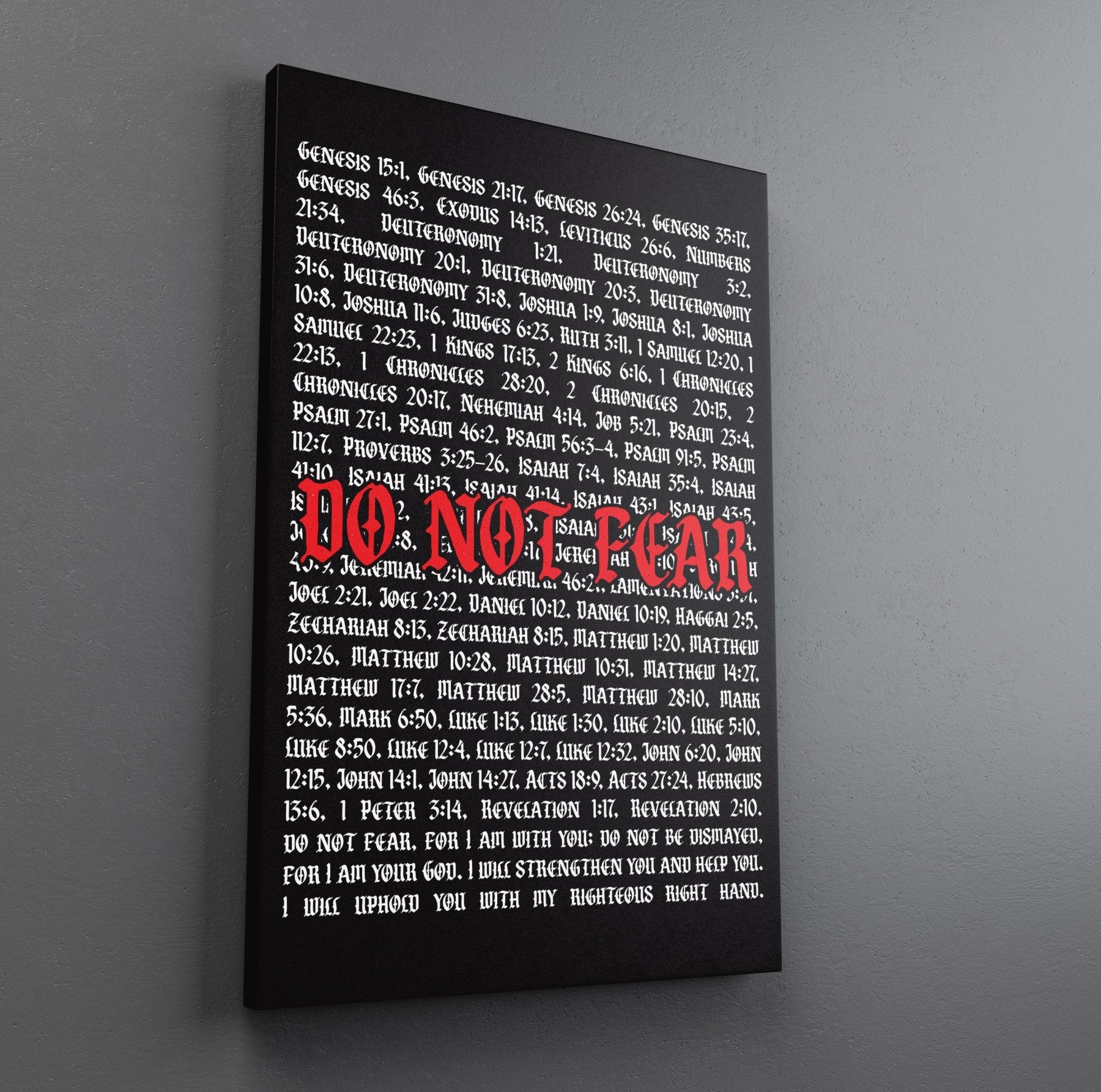 Do Not Fear Verses Canvas - Stretched Canvas - Canvas