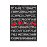 Do Not Fear Verses Sticker - 4" - Sticker