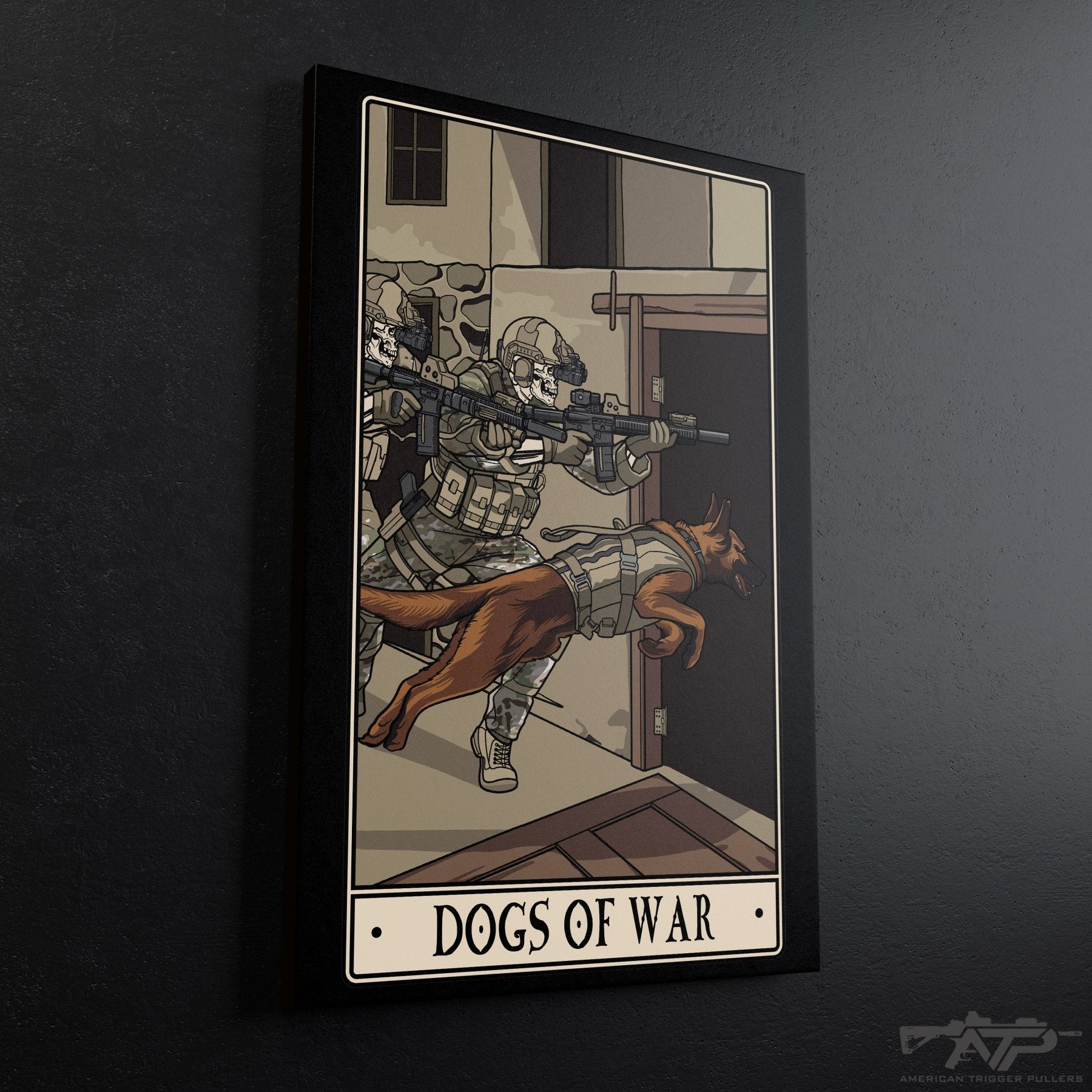 Dogs of War Canvas - Stretched Canvas - Canvas