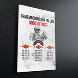 Dogs of War Memorial Canvas - Stretched Canvas - Canvas