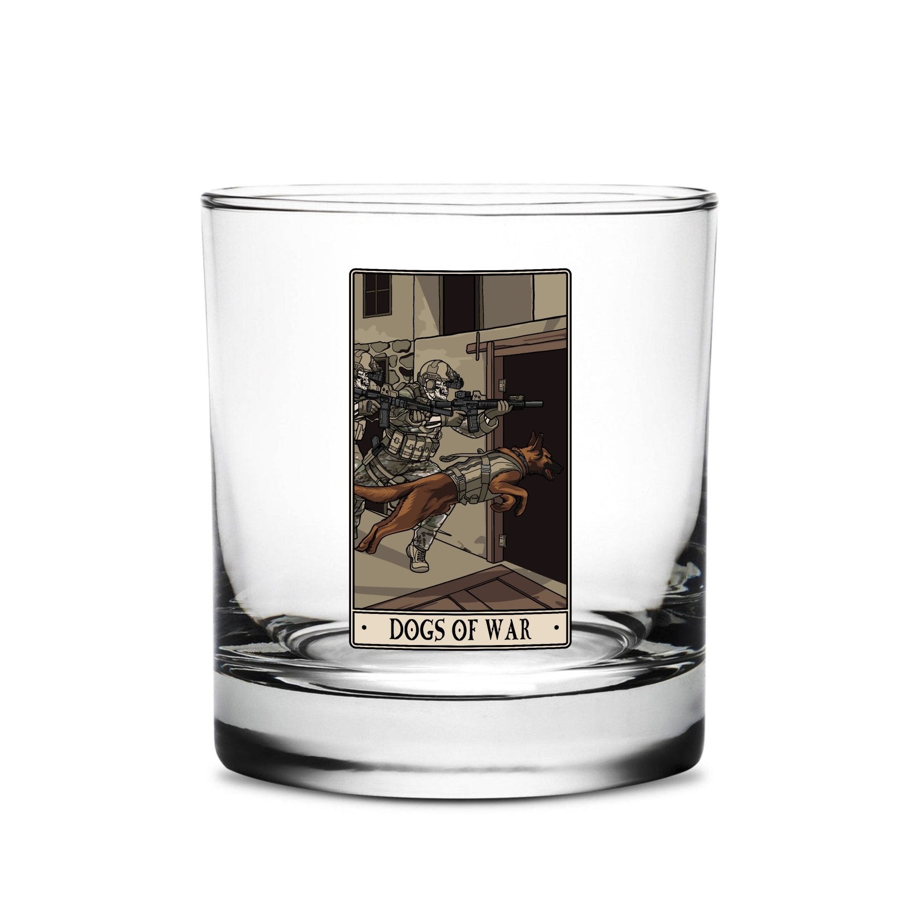 Dogs Of War Whiskey Glass Set - 16oz - Glassware
