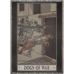 Dogs Of War Woven Blanket - 52x37 inch - Blanket