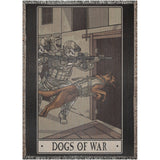 Dogs Of War Woven Blanket - 52x37 inch - Blanket