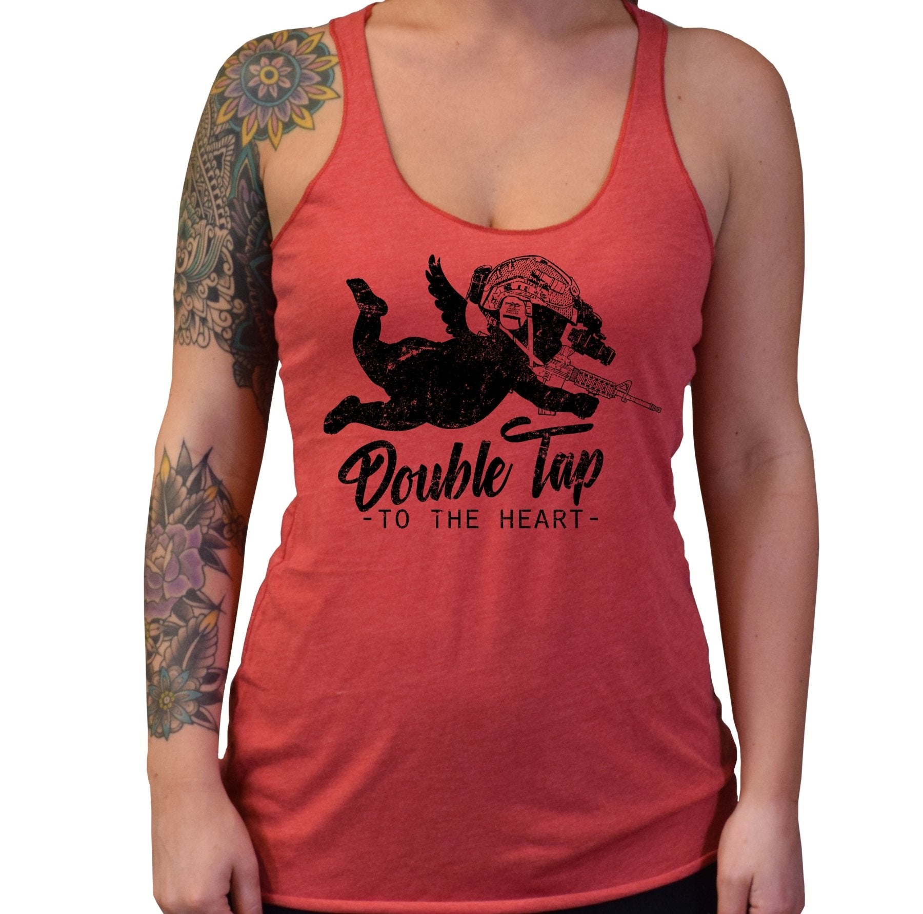 Double Tap Cupid - Tri - Blend - Small - Tank