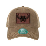 DPS K9 SWAT Leather Patch Old Trucker Hat - OSFA - Private Private Headwear