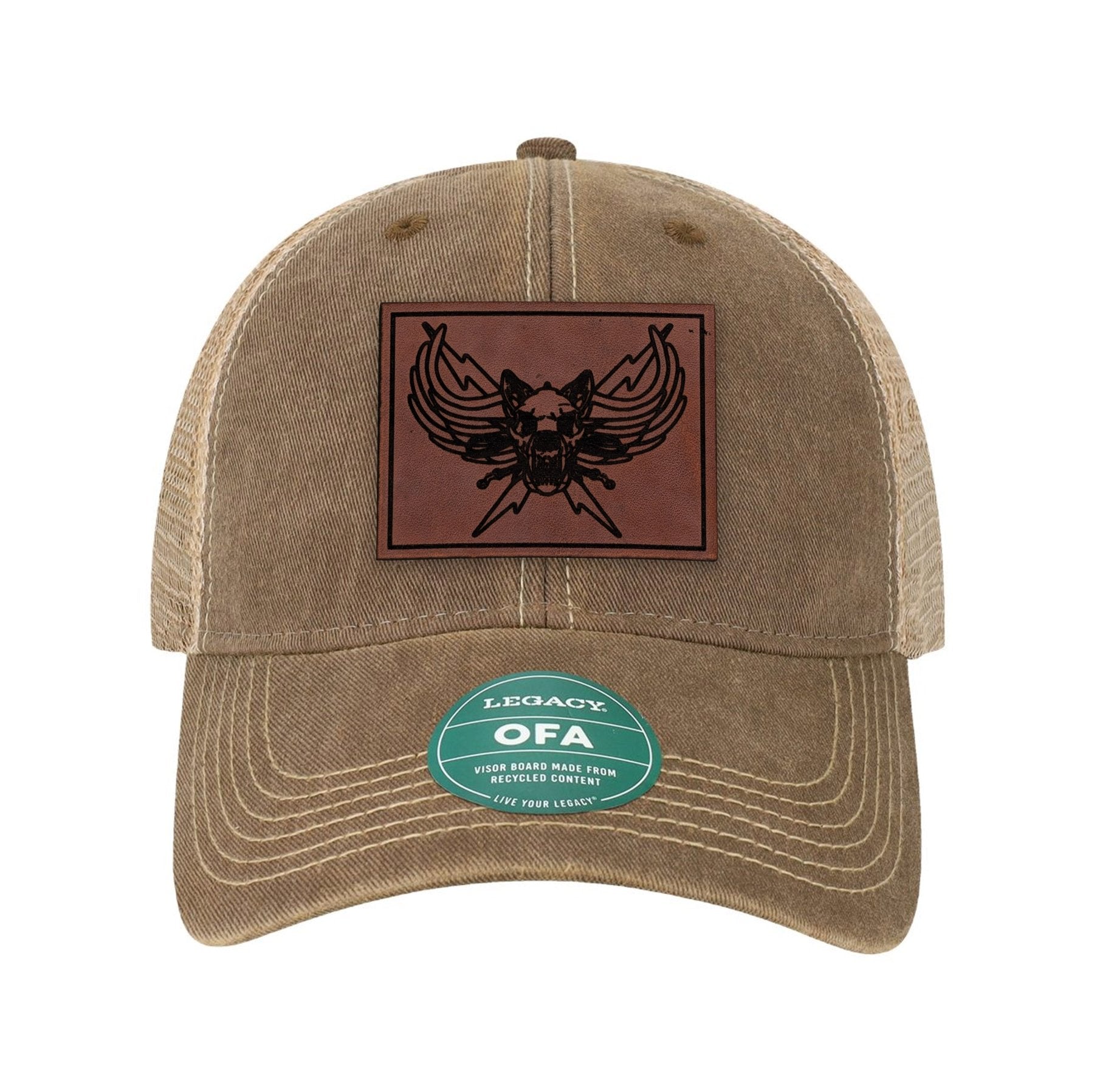 DPS K9 SWAT Leather Patch Old Trucker Hat - OSFA - Private Private Headwear