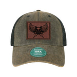 DPS K9 SWAT Leather Patch Old Trucker Hat - OSFA - Private Private Headwear