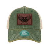 DPS K9 SWAT Leather Patch Old Trucker Hat - OSFA - Private Private Headwear
