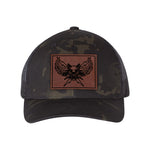 DPS K9 SWAT Leather Patch Retro Trucker Hat - OSFA - Private Private Headwear