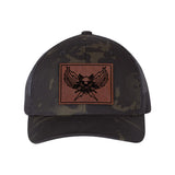 DPS K9 SWAT Leather Patch Retro Trucker Hat - OSFA - Private Private Headwear