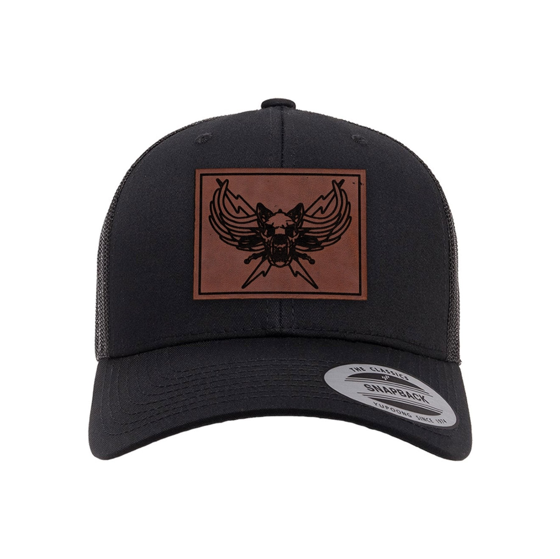 DPS K9 SWAT Leather Patch Retro Trucker Hat - OSFA - Private Private Headwear