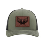 DPS K9 SWAT Leather Patch Snapback Trucker Hat - OSFA - Private Private Headwear
