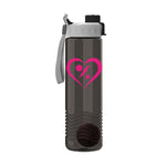 DUI Heart Shaker Bottle - 24oz - Shaker Bottle