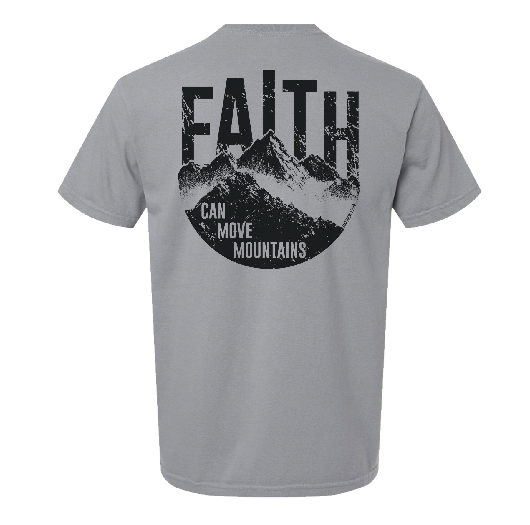 Faith Can Move Mountains Heavyweight Tee - Small - Shirt