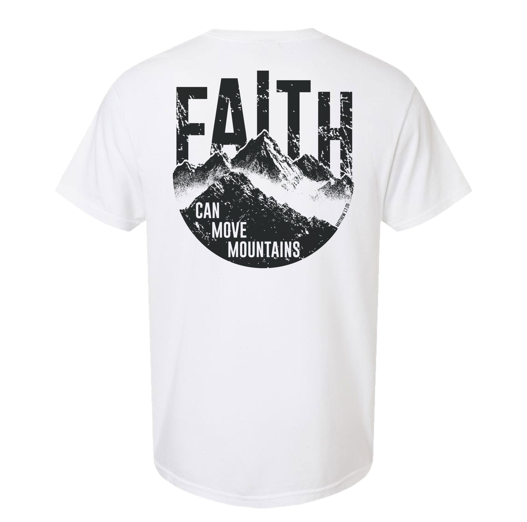 Faith Can Move Mountains Heavyweight Tee - Small - Shirt