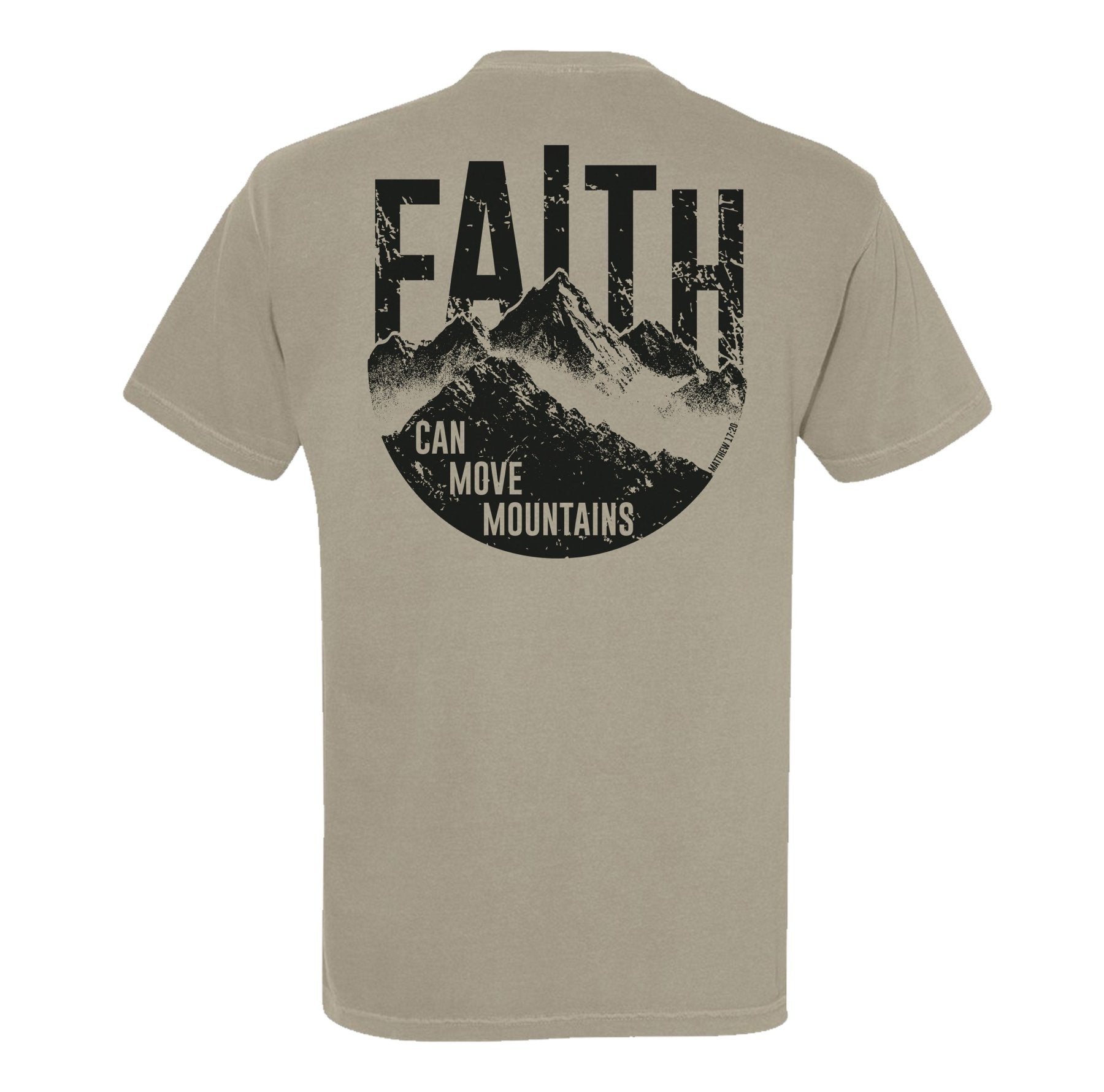 Faith Can Move Mountains Heavyweight Tee - Small - Shirt