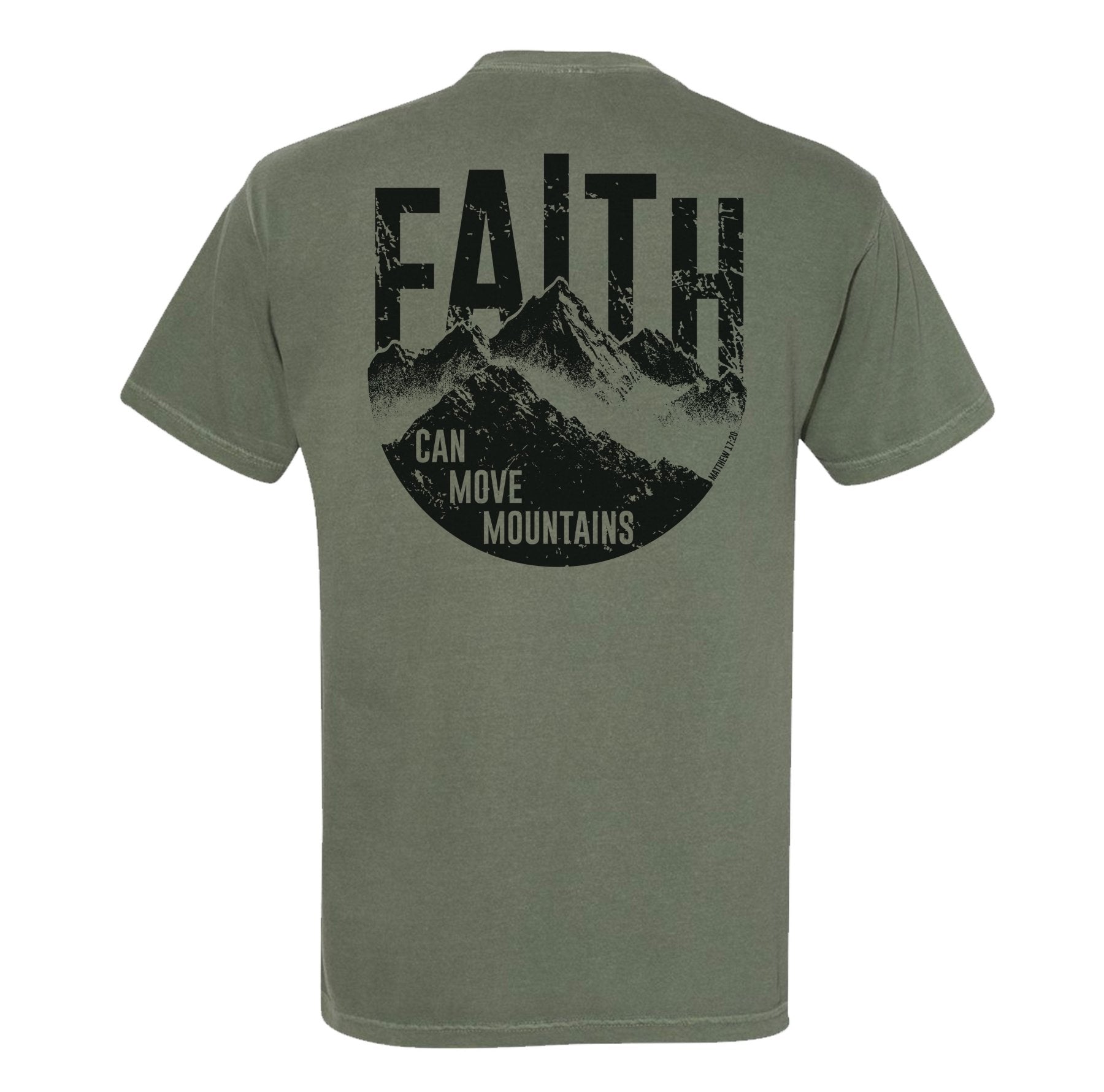 Faith Can Move Mountains Heavyweight Tee - Small - Shirt