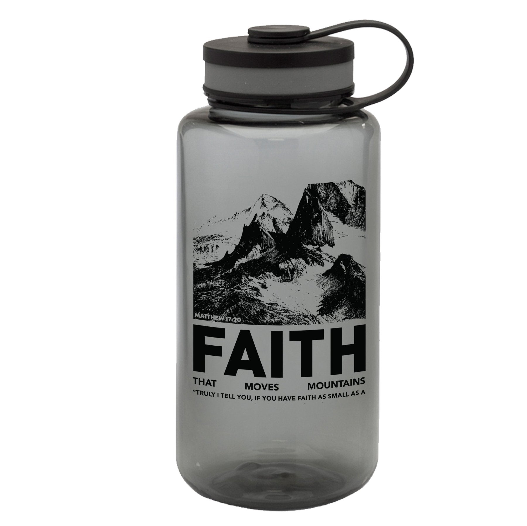 Faith Moves Mountains Bottle - 38oz - Water Bottle