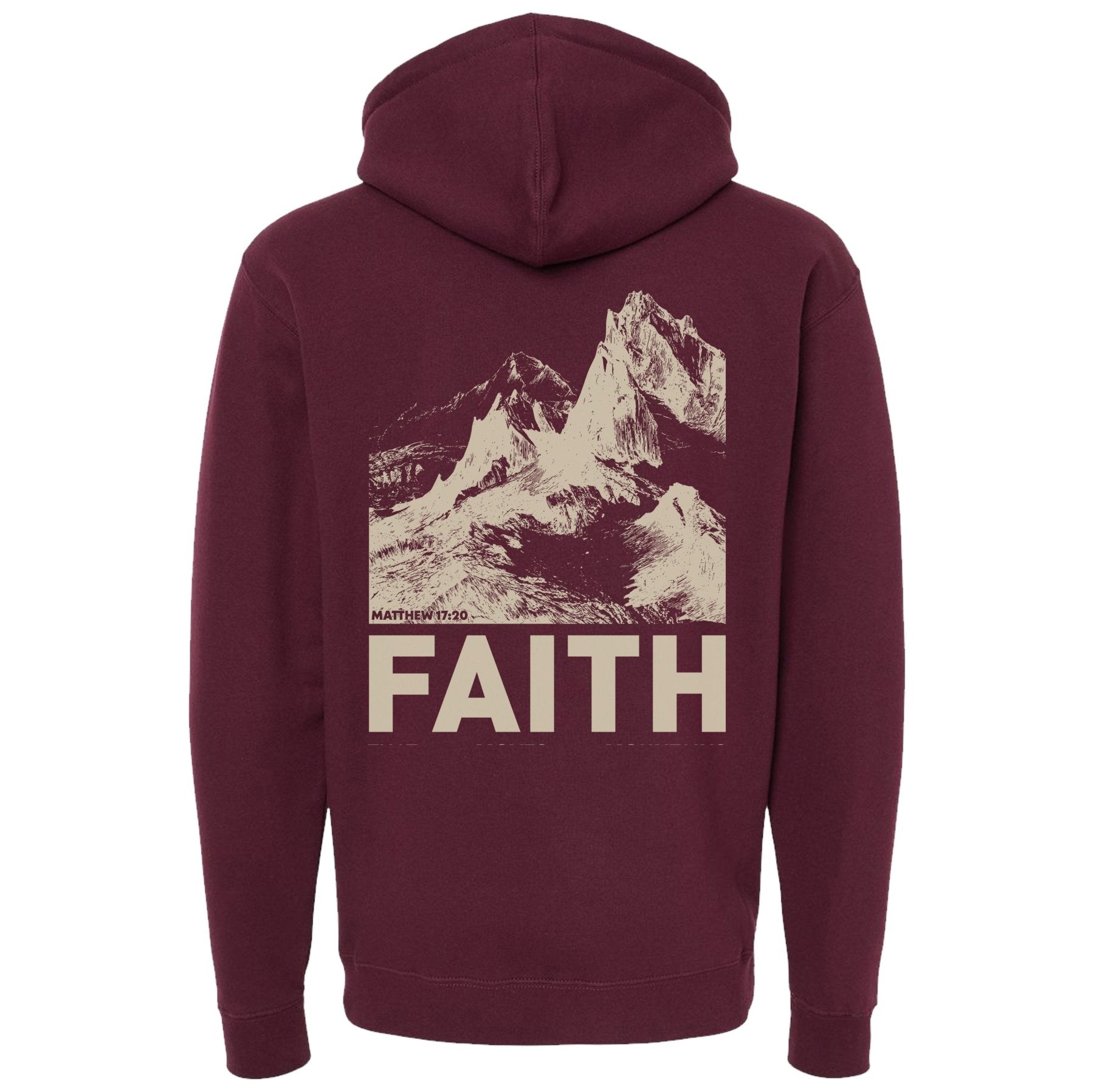 Faith Moves Mountains Hoodie - Small - Hoodie