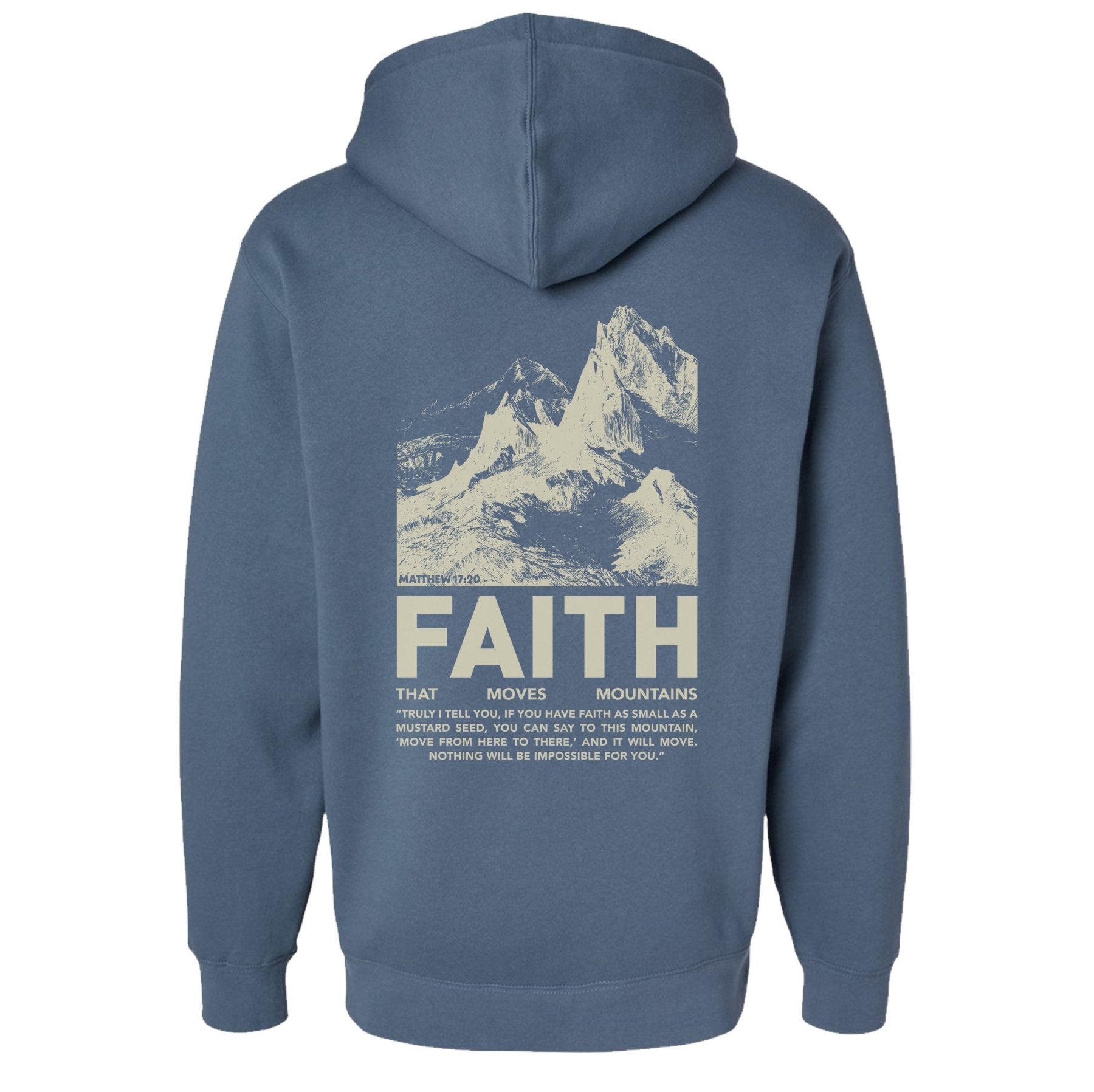 Faith Moves Mountains Hoodie - Small - Hoodie