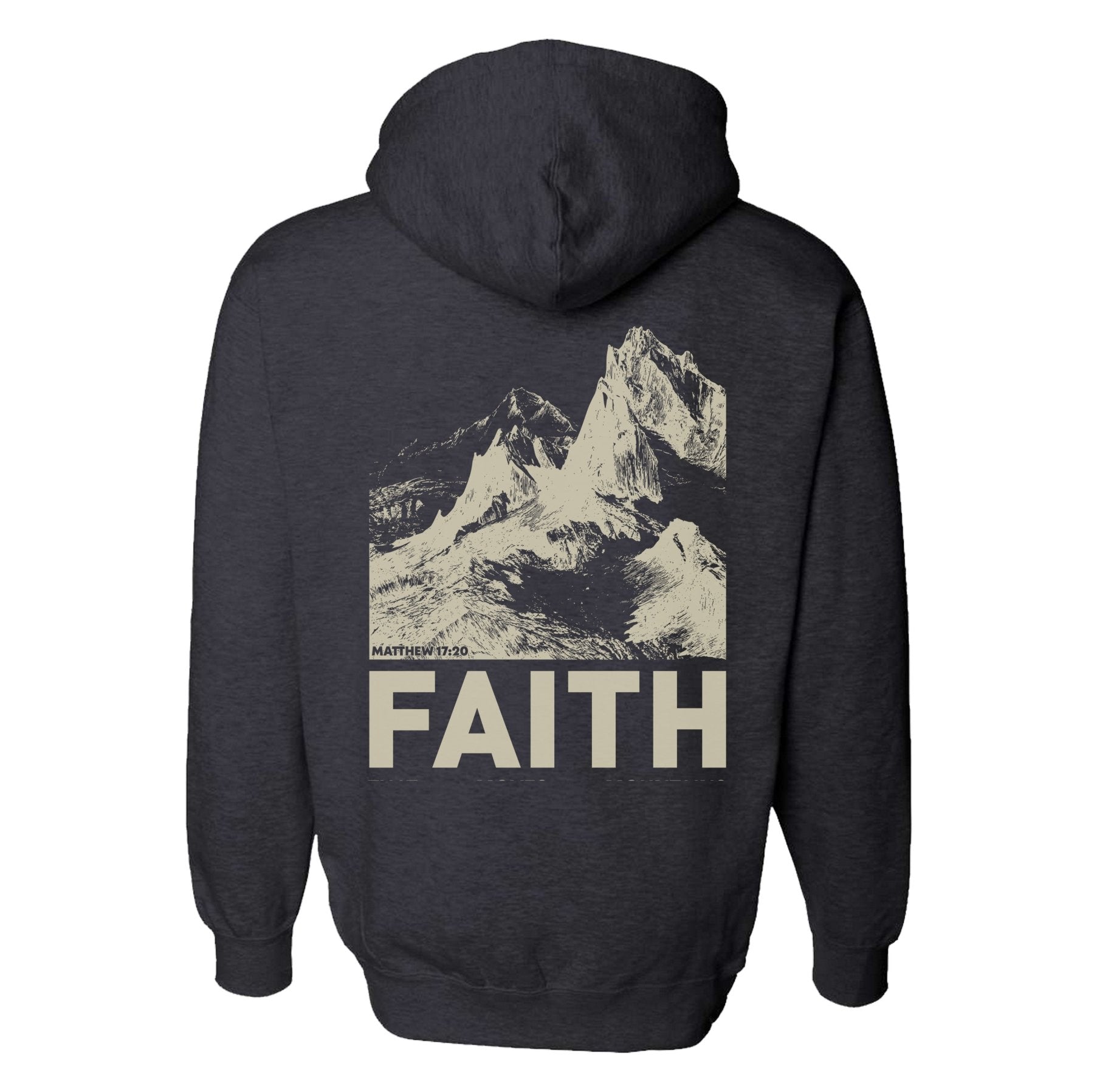 Faith Moves Mountains Hoodie - Small - Hoodie