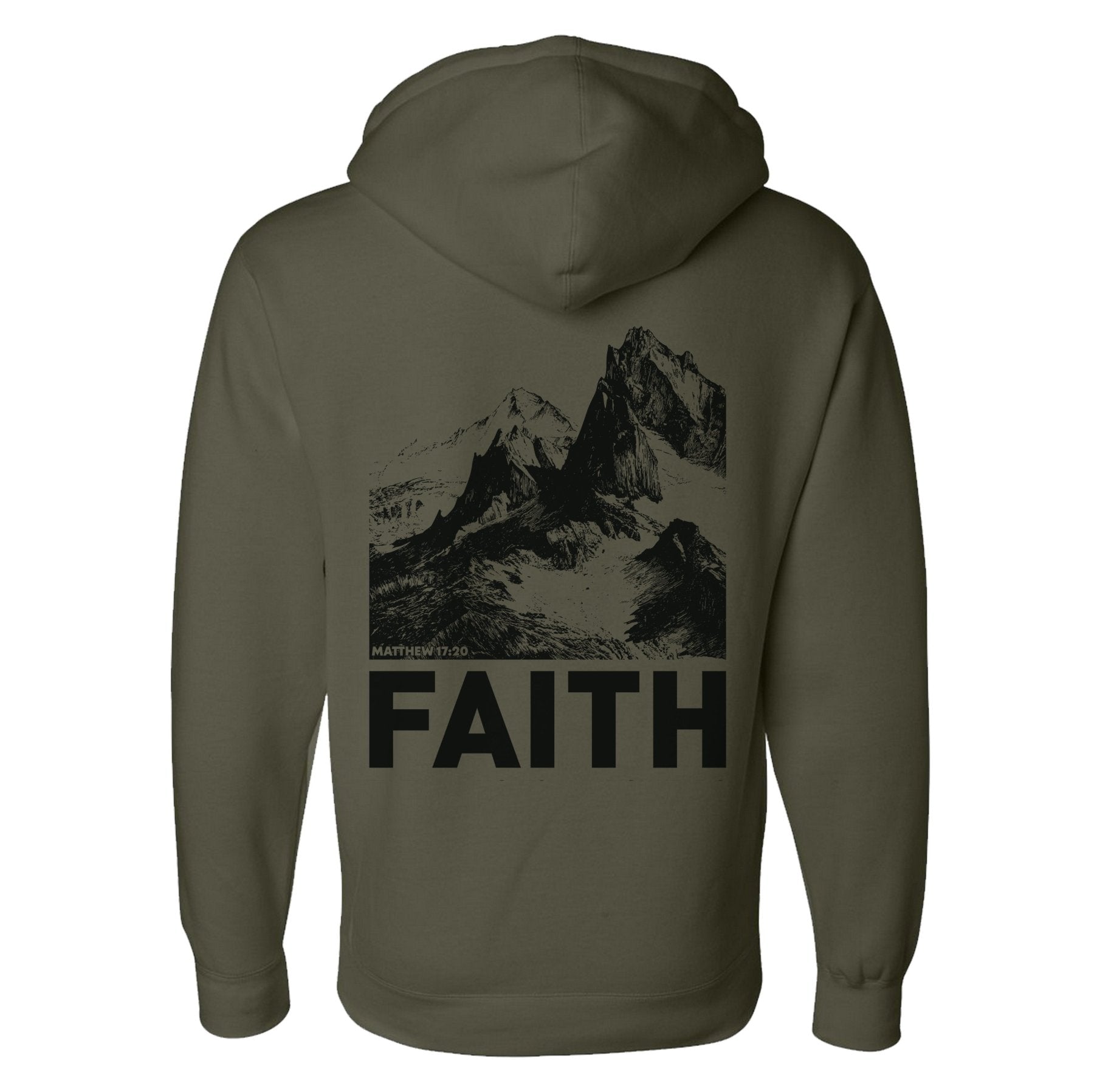 Faith Moves Mountains Hoodie - Small - Hoodie