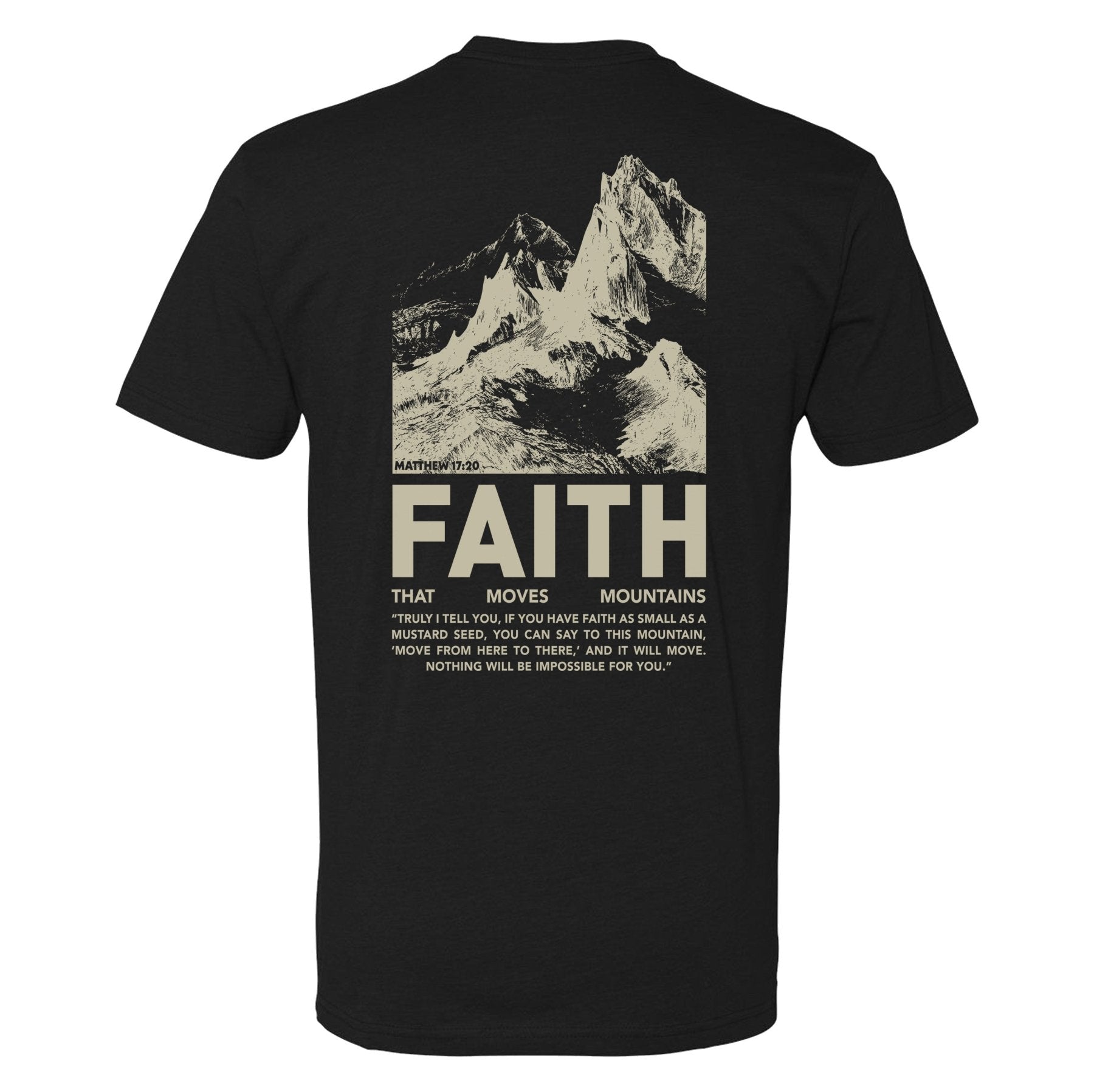 Faith Moves Mountains Tee - Small - Shirt