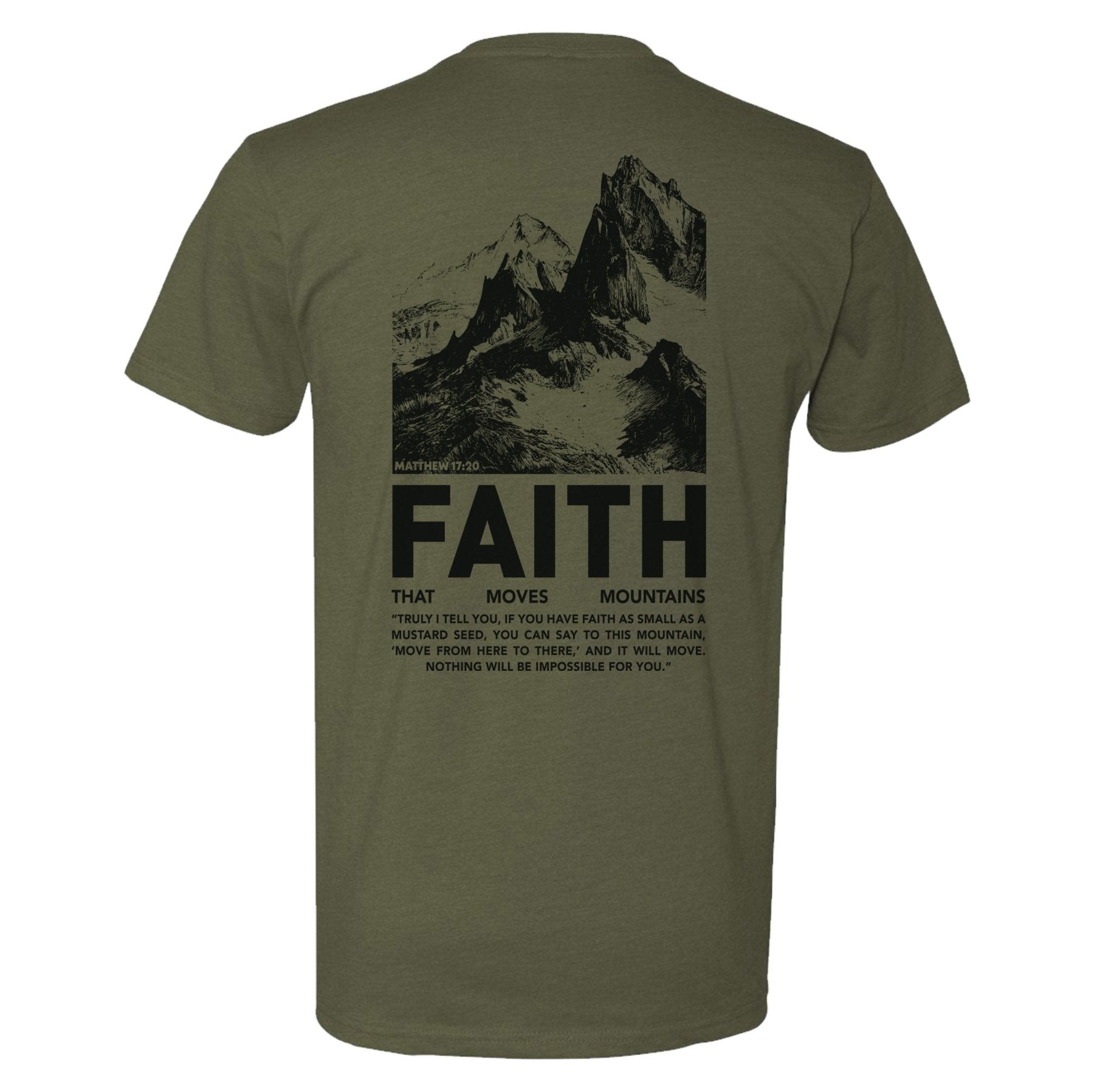 Faith Moves Mountains Tee - Small - Shirt