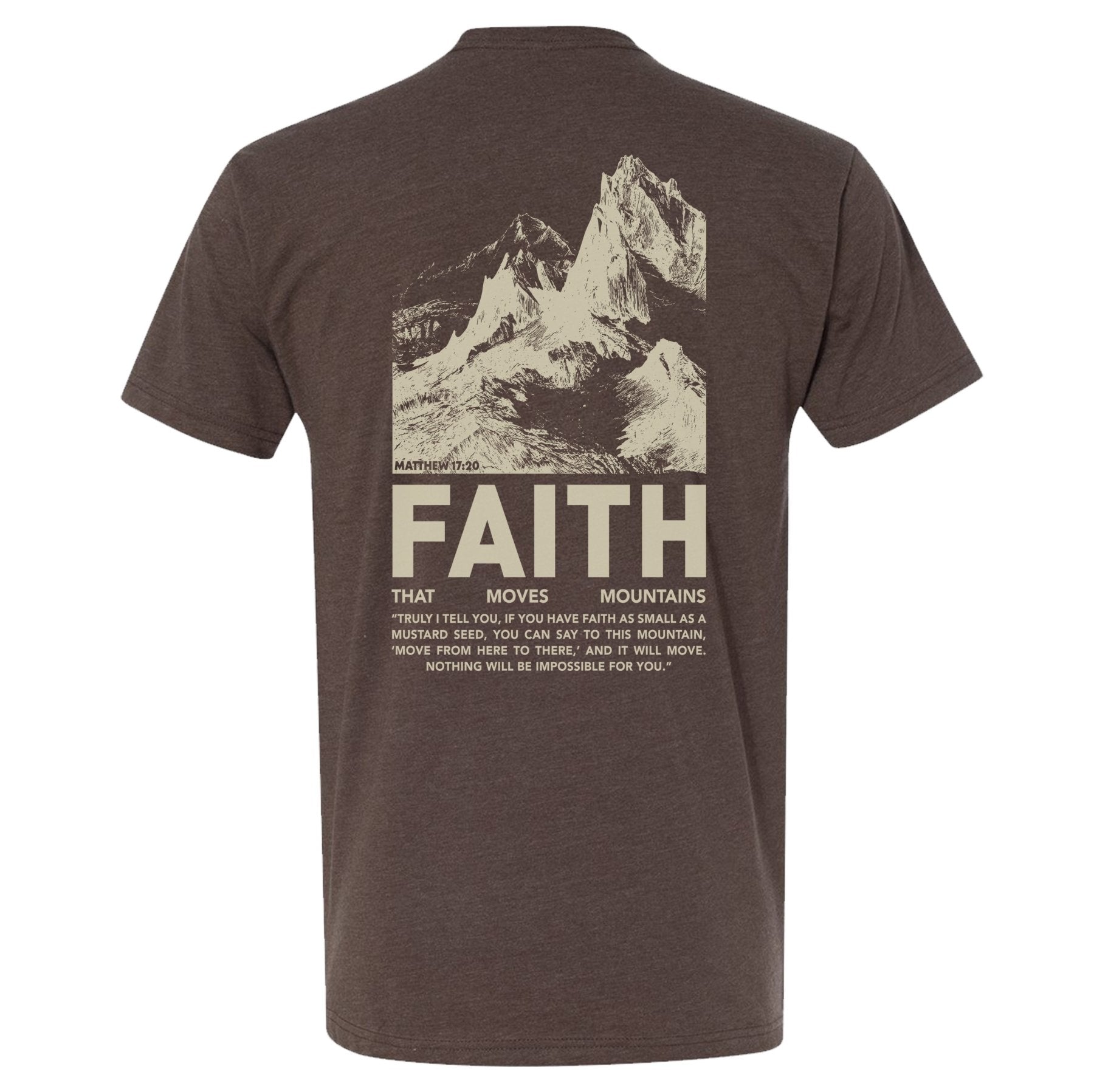 Faith Moves Mountains Tee - Small - Shirt