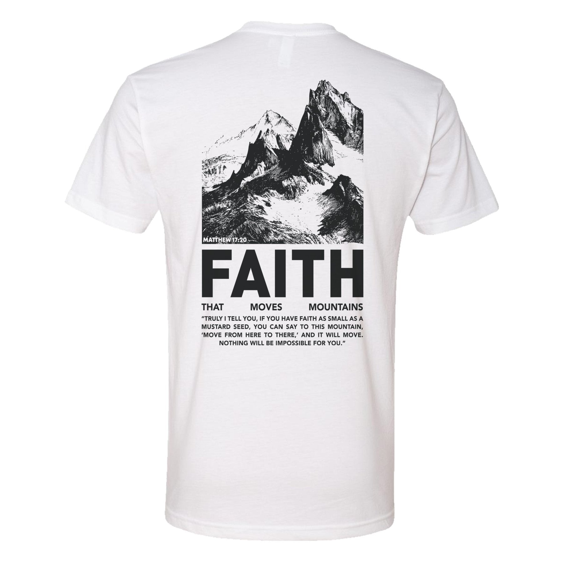 Faith Moves Mountains Tee - Small - Shirt