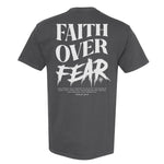 Faith Over Fear Grunge Heavyweight Tee - Small - Shirt