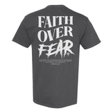 Faith Over Fear Grunge Heavyweight Tee - Small - Shirt