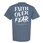 Faith Over Fear Grunge Heavyweight Tee - Small - Shirt