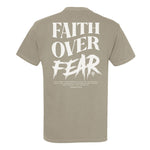 Faith Over Fear Grunge Heavyweight Tee - Small - Shirt