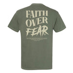 Faith Over Fear Grunge Heavyweight Tee - Small - Shirt