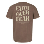 Faith Over Fear Grunge Heavyweight Tee - Small - Shirt